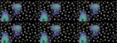 Kar Tanesi Raster simgesi arkaplanı. Meteoroloji buz koleksiyonu. Kış siyah ve mavi noel kar kristal elementi. Raster illüstrasyonu. Xmas don kar taneleri izole edilmiş siluet sembolü.