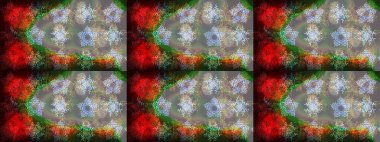 Raster illüstrasyonu. Düz yatıyordu. Kış konsepti Gri, kahverengi ve nötr renklerde kar tanelerinden oluşan kış deseni.