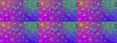 Çiçek kolajı. Raster deseni. Doğa. Çiçek kompozisyonu. Küçük çiçekte güzel bir desen var. - Menekşe çiçekleri. Çiçek arka planı.