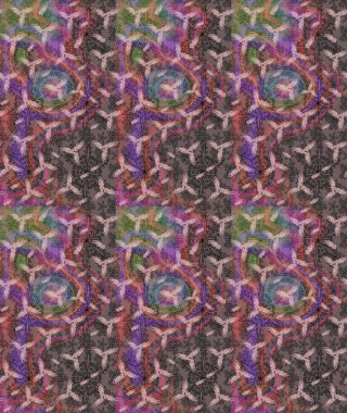 Şirin çiçek elementleri. Raster illüstrasyonu. Robot resim. Kahverengi renkte çiçekler.