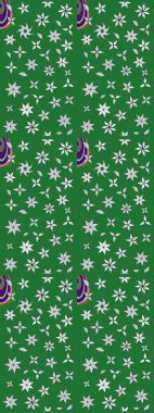 Güzel kumaş deseni. Hoş bir çiçek geçmişi var. Küçük bir çiçekte eskiz deseni. Raster illüstrasyonu.