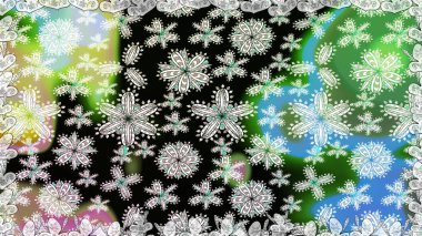 Parmak izi, kumaş, duvar kâğıdı, tekstil için raster dokusu. Renkli grunge, koloni çiçekleri ile soyut bir arka plan oluşturur. İşlemeli çiçek desenli..