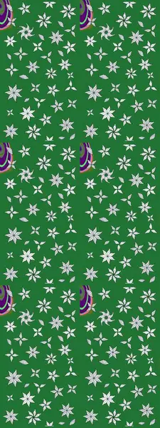 Güzel kumaş deseni. Hoş bir çiçek geçmişi var. Küçük bir çiçekte eskiz deseni. Raster illüstrasyonu.