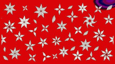 Çiçek deseni. Şatafatlı bahar bahçesi dokusu. Flower eskiz arka planı. Raster illüstrasyonu.