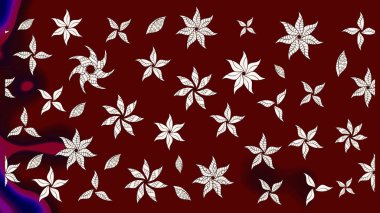 Eskiz geçmişi. Tomurcukları papatya çiçekleri olan sevimli bir çiçek deseni. Miles Fleur, süslü püslü bir süs. Eski usul. Kumaş, tekstil, duvar kağıdı baskısı için. Raster illüstrasyonu.