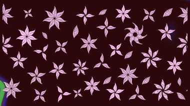 El yapımı çiçek ve bitki koleksiyonu. Raster illüstrasyonu. Şirin karalamalı çiçek desenli çizim. Eskiz tarzı kahverengi renklerde. Raster illüstrasyonu.