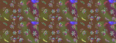 Noel tasarımı için. Kar tanesi kışı kahverengi, yeşil ve mor renklerde izole edilir. Kutlamanın sembolü. Raster illüstrasyonu. Yeni yıl tabelası. Kahverengi, yeşil ve menekşe simgesi silueti.