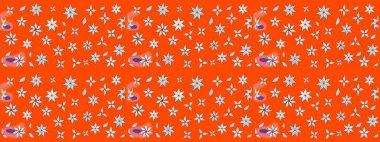 Tekstil, kumaş, kapaklar, duvar kağıtları, baskı, naylon, koleksiyon defteri, örgü, dekupaj için güzel bir eskiz. Millefleur 'lar. Küçük portakallı, çiçekli oldukça eski bir besin torbası..