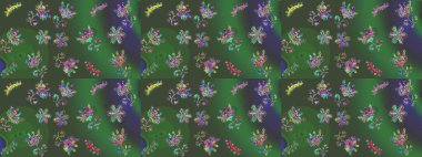 Noel süsleri ve Noel süsleri. Raster Noel soyut renkli arkaplan ve düşen kar tanesi.