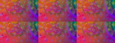 Eskiz arkaplan modeli. Pembe üzerine çiçekler. Raster hisseleri. Suluboya, elle çizilmiş.