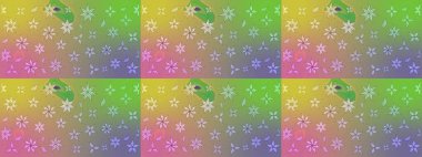 Sketch Floral Pattern in Raster illustration. Fancy fabric pattern. Colour Spring Theme sketch pattern Background. Flat Flower Elements Design.