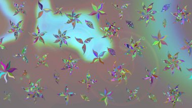 Parlak çiçekli kolaj çiçekleri gridir. Çiçekli zambakların eskiz geçmişi. Çiçek tasarımı için inanılmaz kolaj cennet tarzı..