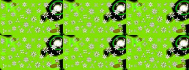 Raster güzel kumaş deseni çiziyor. Çiçek deseni. Düz Çiçek Elementleri Tasarımı. Renkli Bahar Teması çizim şablonu.