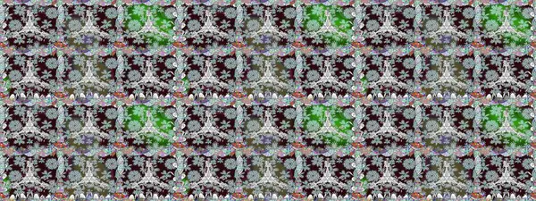 Çizgisiz desen. Raster Moda kumaş deseni. Şirin çiçekler..