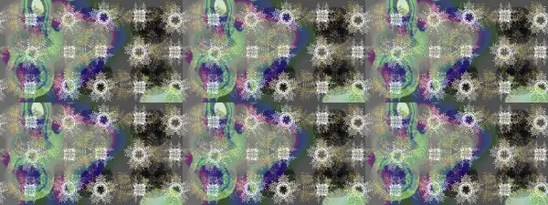 Doğulu stil altın deseni altın elementlerle birlikte nötr, gri ve yeşil renklerde arabesliyor. Kıvrımlı çizimler. Raster altın desen.