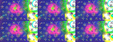 Eski moda arka plan. Kıvırcık, parlak örgü. Desen, çizim, çiçek sınırı. Güzel, parlak, pürüzsüz kumaş, tuval. Çiçek çelengi. Raster illüstrasyonu.