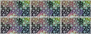 Tarafsız renklerde çiçekler. Renkli Bahar Temalı Kusursuz Arkaplan. Sevimli çiçek raster deseni. Düz Çiçek Elementleri Tasarımı.