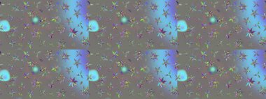 Moda arka planında parlak buketler. Raster illüstrasyonu. Eski usul küçük çiçekli şirin bir eskiz deseni. Kumaş, duvar kâğıdı ve kağıda yazdırmak için gelişen arkaplan.