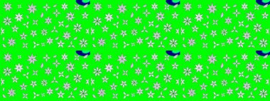 Kumaş, tekstil, duvar kağıdı baskısı için. Miles Fleur, süslü püslü bir süs. Eskiz geçmişi. Raster illüstrasyonu. Eski usul. Tomurcukları papatya çiçekleri olan sevimli bir çiçek deseni..