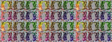 Cute flowers. Raster Trendy fabric pattern. Line seamless pattern.