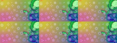 Zarif, parlak ve nötr çiçek desenli tasarım. Sabıka fotoğraflarında, bebek kıyafetlerinde, duvar kâğıtlarında, paket kutularında falan kullanılabilir. Raster..