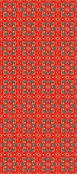 Altın elementli kırmızı ve gri renkler. Raster altın çiçekli süs brokar desenli beyaz karalamalar. Kusursuz altın desen. Çiçek desenli metal..