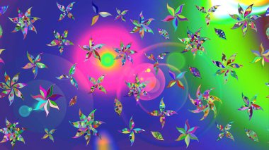 Küçük çaplı çiçeklerdeki basit şirin desenler. Tekstil veya kitap kapakları, imalat, duvar kağıtları, baskı, hediye paketi ve yapıştırma kitabı için çiçek eskizi geçmişi. Raster illüstrasyonu.