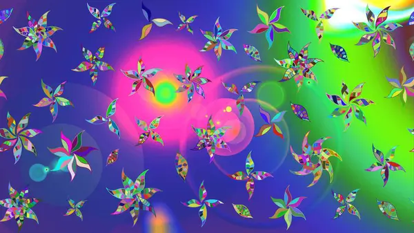 Küçük çaplı çiçeklerdeki basit şirin desenler. Tekstil veya kitap kapakları, imalat, duvar kağıtları, baskı, hediye paketi ve yapıştırma kitabı için çiçek eskizi geçmişi. Raster illüstrasyonu.