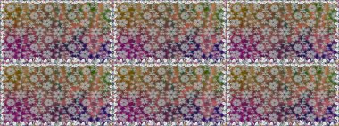 Tekstil, kumaş, kapaklar, duvar kağıtları, baskı, naylon, yapıştırma, örgü, dekupaj için çiçeksiz arkaplan. Küçük kahverengi çiçekli oldukça eski bir besin torbası deseni. Millefleurlar.