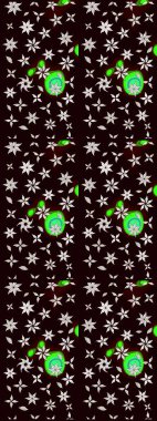 Zentangle soyut çiçekleri. Renkli Bahar Teması eskiz kalıbı. Karalama çiçeği. Raster illüstrasyonu. Düz Çiçek Elementleri Tasarımı. Şirin kumaş deseni.