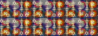 Yılbaşı kış tasarımı için renkli kar taneleri. Raster illüstrasyonu. Kar tanesi karalaması grafikleri elle çizilmiş.