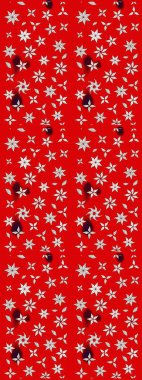 Raster. Zarif, parlak ve kırmızı çiçek desenli eskiz. Sabıka baskıları, bebek kıyafetleri, duvar kâğıtları, paket kutuları vb..