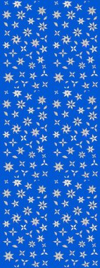 Küçük çiçekteki sevimli çiçek deseni. Güzel kumaş deseni. Güzel karalamalı çiçek desenli çizim. Raster illüstrasyonu.