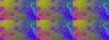 Raster çiçek desenli çiçek deseni, yapraklar, dekoratif elementler, sıçrama, lekeler, el çizimi kontur çizgileri ve Doodle çizim stili, grafik raster çizim çizimi.