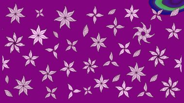 Moda baskıları için zarif bir şablon. Halk tarzı. Modern çiçek arkaplanı. Parlak renkli çiçekleri ve mor renkli yaprakları olan muhteşem bir çiçek deseni..