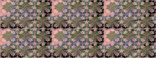 Etnik Mandala havlusu. Raster Henna tarzı. Tebrik kartı geçmişi, boyama kitabı, arkaplan ve tekstil için kullanılabilir. Kusursuz süs izi. Sınır Hindistan çiçek desenli paisley patentli.