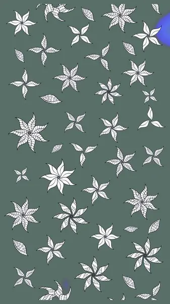 Raster illüstrasyonu. Küçük çiçekli şirin bir desen. Çiçek ve yapraklı çiçek deseni.