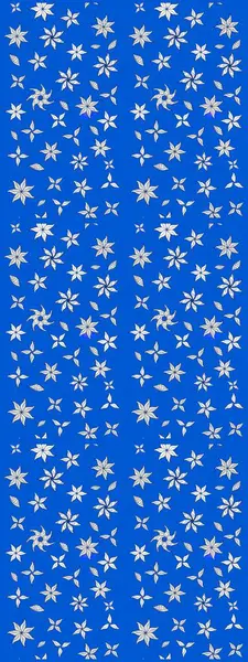 Küçük çiçekteki sevimli çiçek deseni. Güzel kumaş deseni. Güzel karalamalı çiçek desenli çizim. Raster illüstrasyonu.