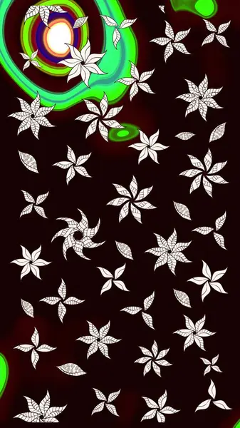 Raster deseni. Sanat, çiçeklere ilham verir ve arka plan bırakır. Karalama çiçekleri çizim kalıbı. Siyah el çizimi desen.