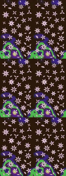 Düz Çiçek Elementleri Tasarımı. Renkli Bahar Teması eskiz kalıbı. Parlak arkaplan eskiz desenli çiçekli fantezi tasarımı.