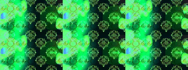 Yeşil, mavi ve siyah renkte çiçekler. Sevimli çiçek raster deseni. Kusursuz Renksiz Bahar Temalı Kusursuz Arkaplan. Düz Çiçek Elementleri Tasarımı.