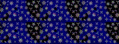 Güzel kumaş deseni. Renkli Bahar Teması eskiz kalıbı. Düz Çiçek Elementleri Tasarımı. Raster illüstrasyonunda çiçek deseni çizimi.