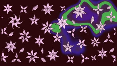 Organik elementler. Raster deseni. Suluboya etkisi. Botanik çizim deseni.