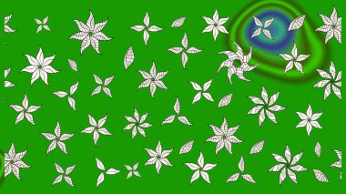 Halk tarzı. Modern çiçek arkaplanı. Parlak renkli çiçekli ve yeşil yapraklı harika bir çiçek deseni. Moda baskıları için zarif bir şablon.