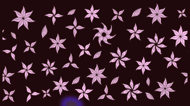 Renkli Bahar Teması eskiz kalıbı. Düz Çiçek Elementleri Tasarımı. Parlak arkaplan eskiz desenli çiçekli fantezi tasarımı.