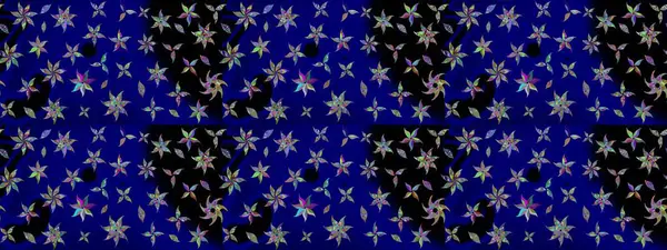 Güzel kumaş deseni. Renkli Bahar Teması eskiz kalıbı. Düz Çiçek Elementleri Tasarımı. Raster illüstrasyonunda çiçek deseni çizimi.