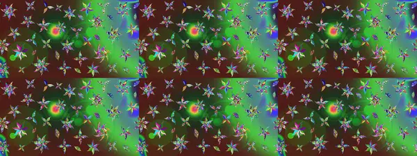 Yeşil renkli çiçekler. Elle boyanmış suluboya resim çizimi çiçekler ve bitkiler.