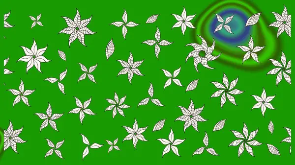 Halk tarzı. Modern çiçek arkaplanı. Parlak renkli çiçekli ve yeşil yapraklı harika bir çiçek deseni. Moda baskıları için zarif bir şablon.