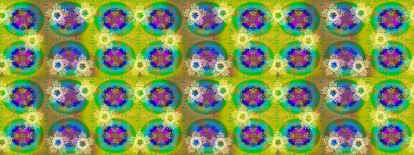 Kış kar taneleri, raster arka plan. Yüzey için tekrarlanan doku, ambalaj kağıdı, yeşil, sarı ve mavi renkli kar tanesi.