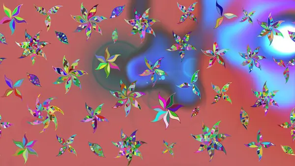 Kabile sanatı boho baskısı, klasik çiçek arkaplanı. Arkaplan dokusu, duvar kağıdı, pembe renkli çiçek teması. Soyut etnik raster çizim kalıbı.